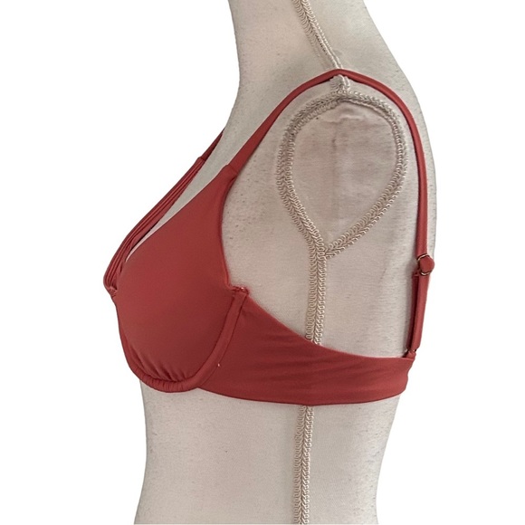 Andie Swim The Sicily Bikini Top Women’s SZ Small Punch Style AT171 Pink NEW - Picture 4 of 9